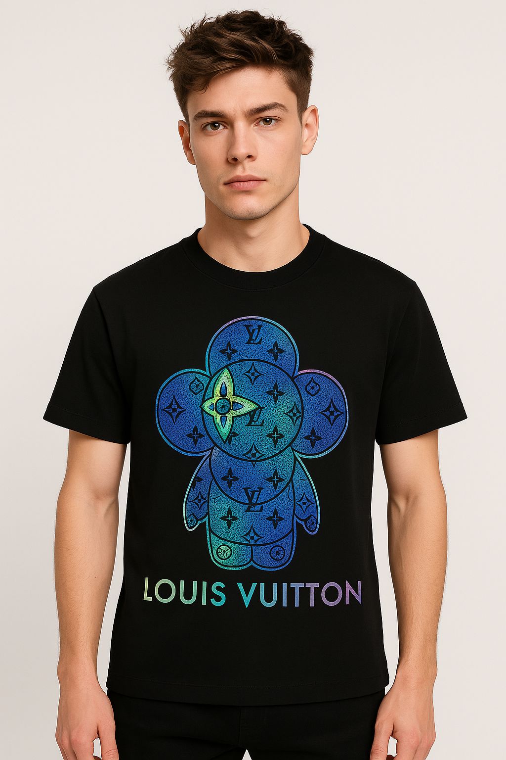 Beads Work Round Neck T-Shirt