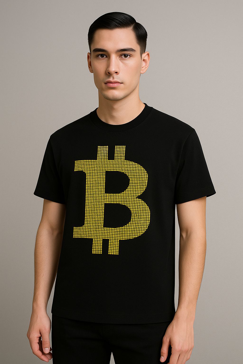 Beads Work Round Neck T-Shirt