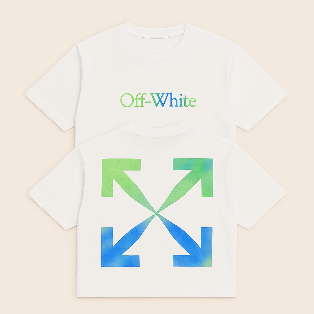 Off White Round Neck T-Shirt