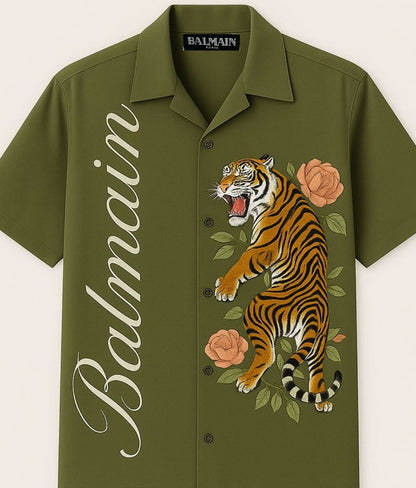 Balmain Green Shirt