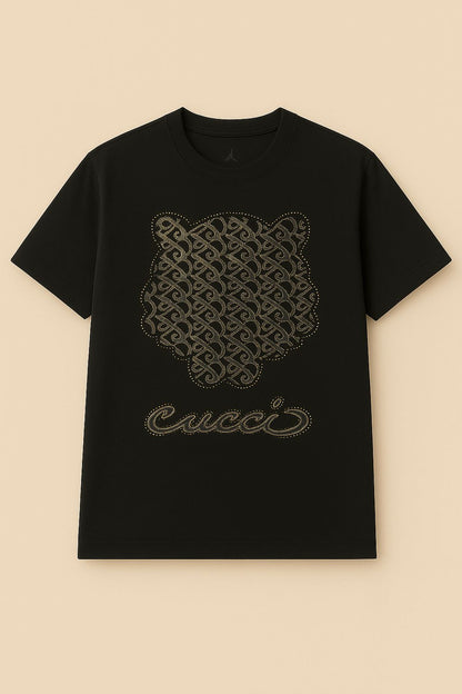 Beads Work Round Neck T-Shirt