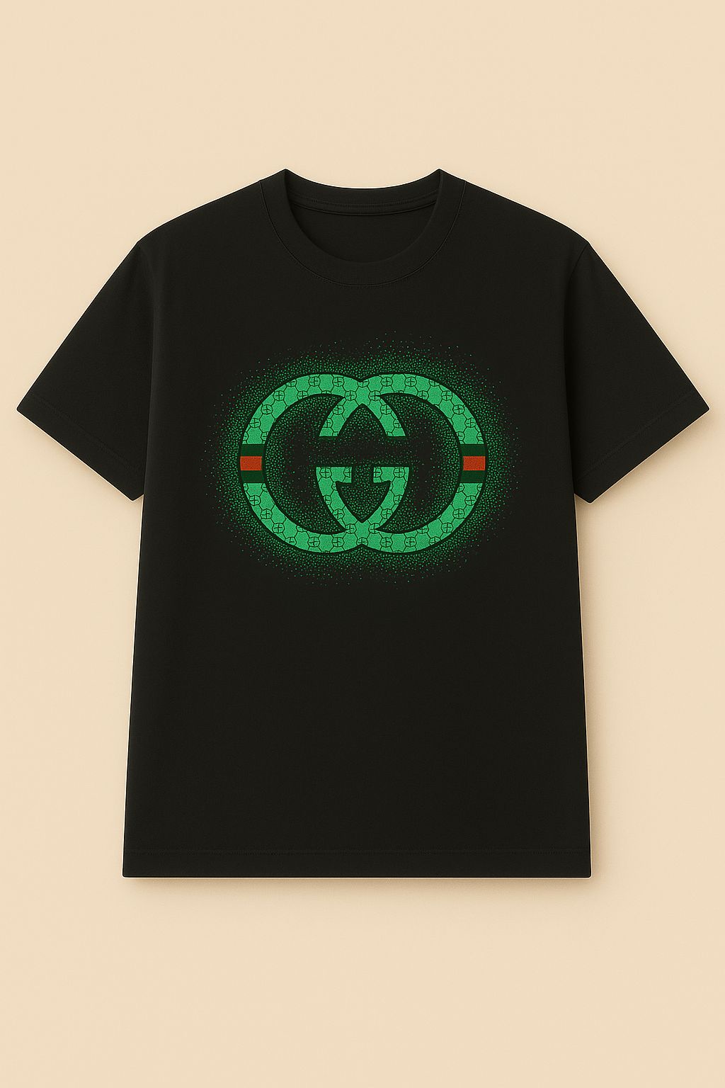 Beads Work Round Neck T-Shirt