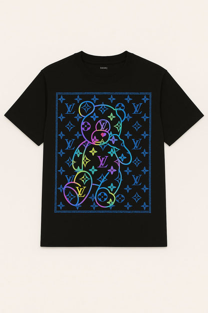 Beads Work Round Neck T-Shirt