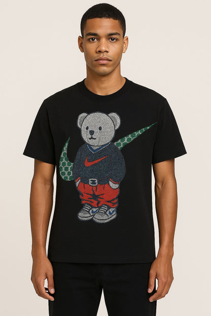 Beads Work Round Neck T-Shirt