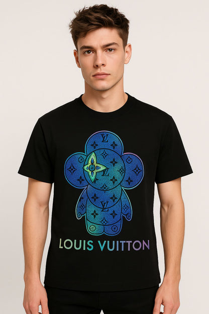 Beads Work Round Neck T-Shirt