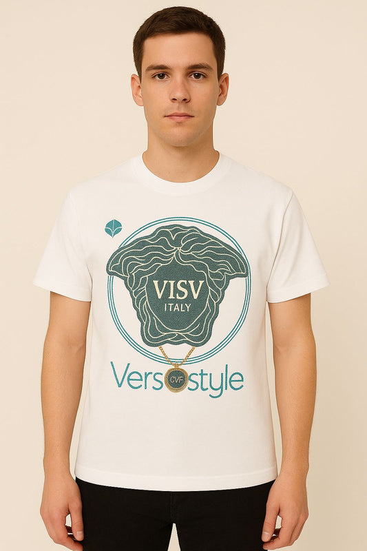 Beads Work Round Neck T-Shirt