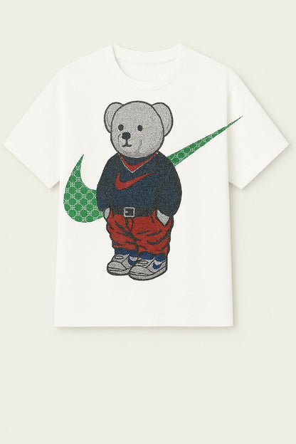 Beads Work Round Neck T-Shirt