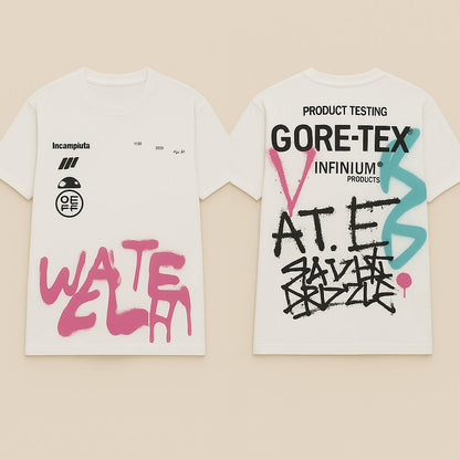 Off White Round Neck T-Shirt