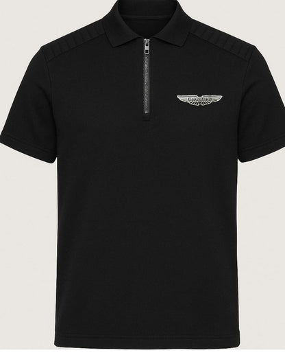 Bold Black with Zip Hackett T-Shirt