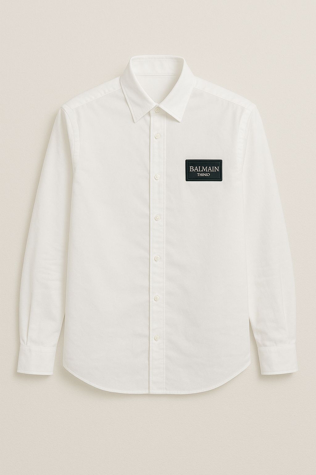 Balmain White with Golden Logo