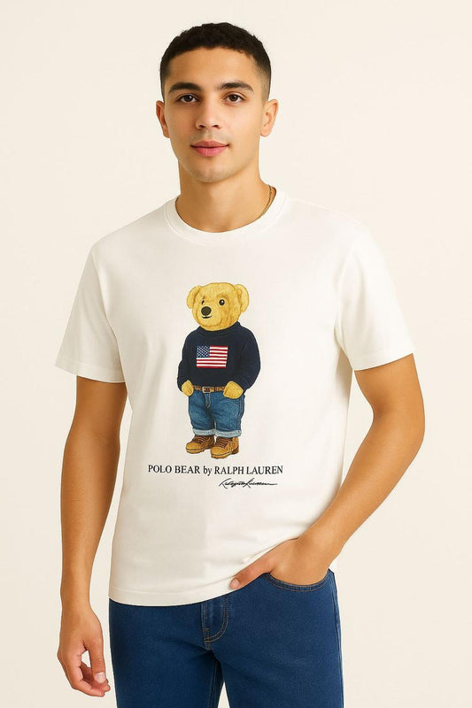 White Polo Bear T-shirt