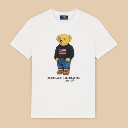 White Polo Bear T-shirt