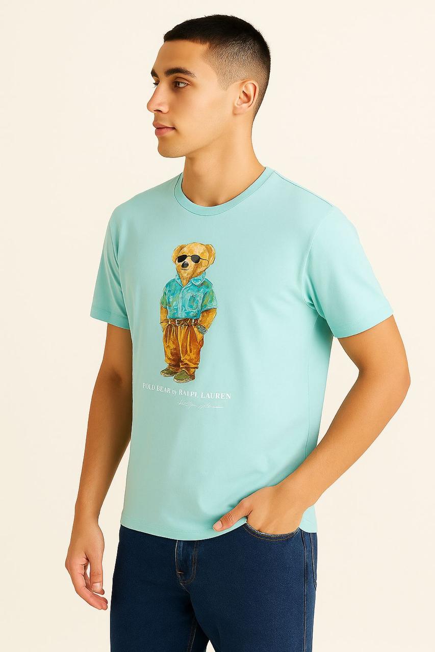 Sky Blue Polo Bear T-shirt