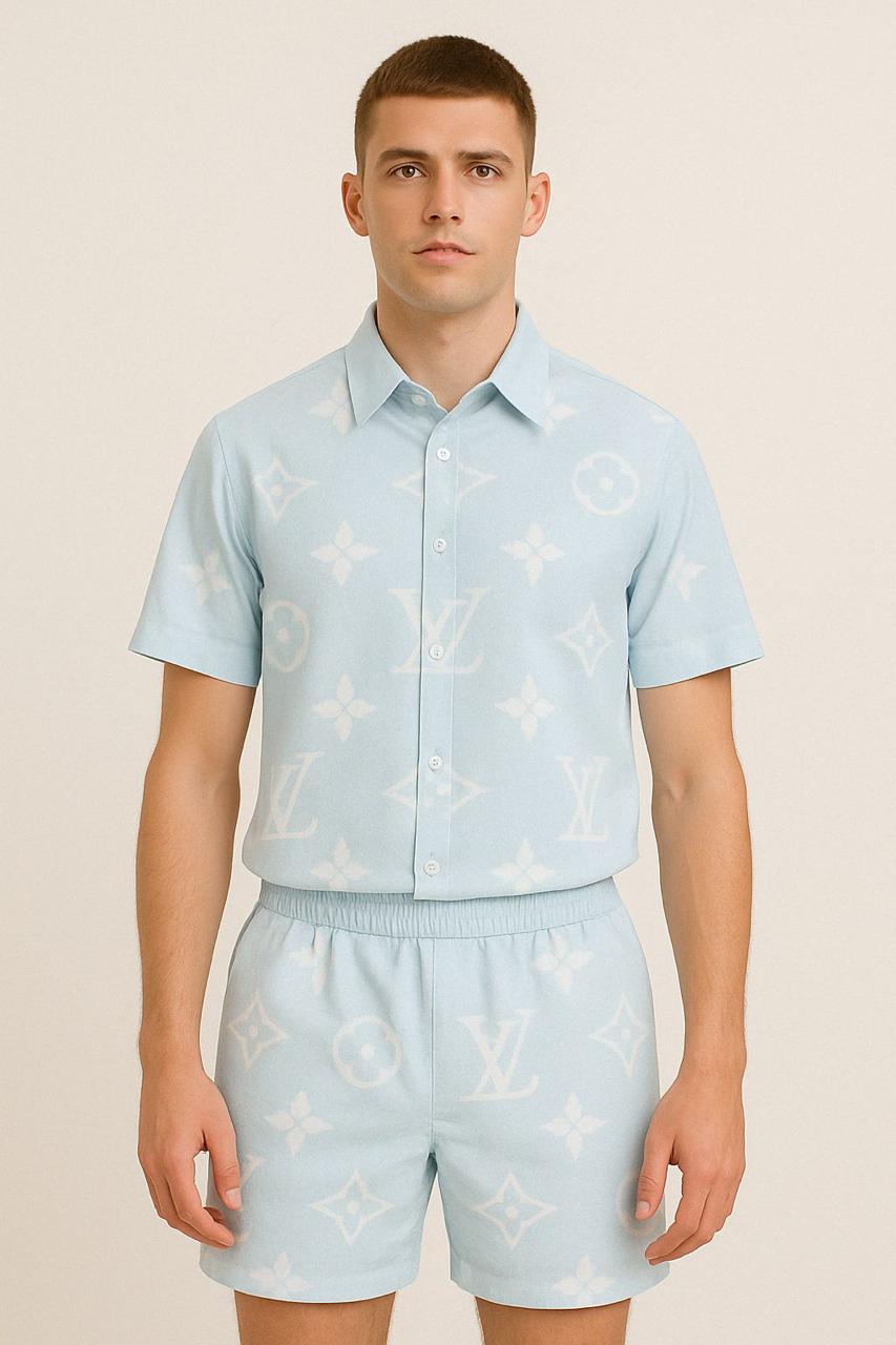 Sky Blue Styles Co-Ord Set