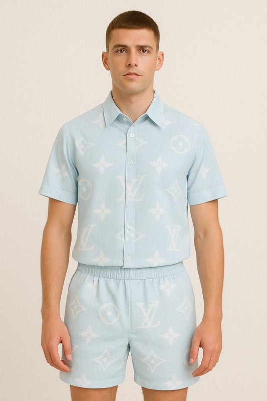 Sky Blue Styles Co-Ord Set