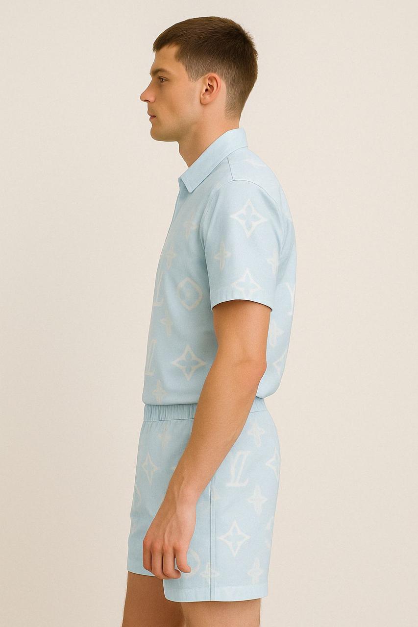 Sky Blue Styles Co-Ord Set